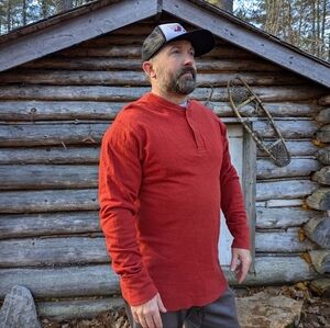 LL Bean two layer wool / cotton shirt. Vintage made in Canada. Men's Large Tall